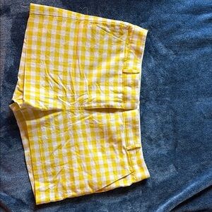 Yellow Gingham Women's Shorts